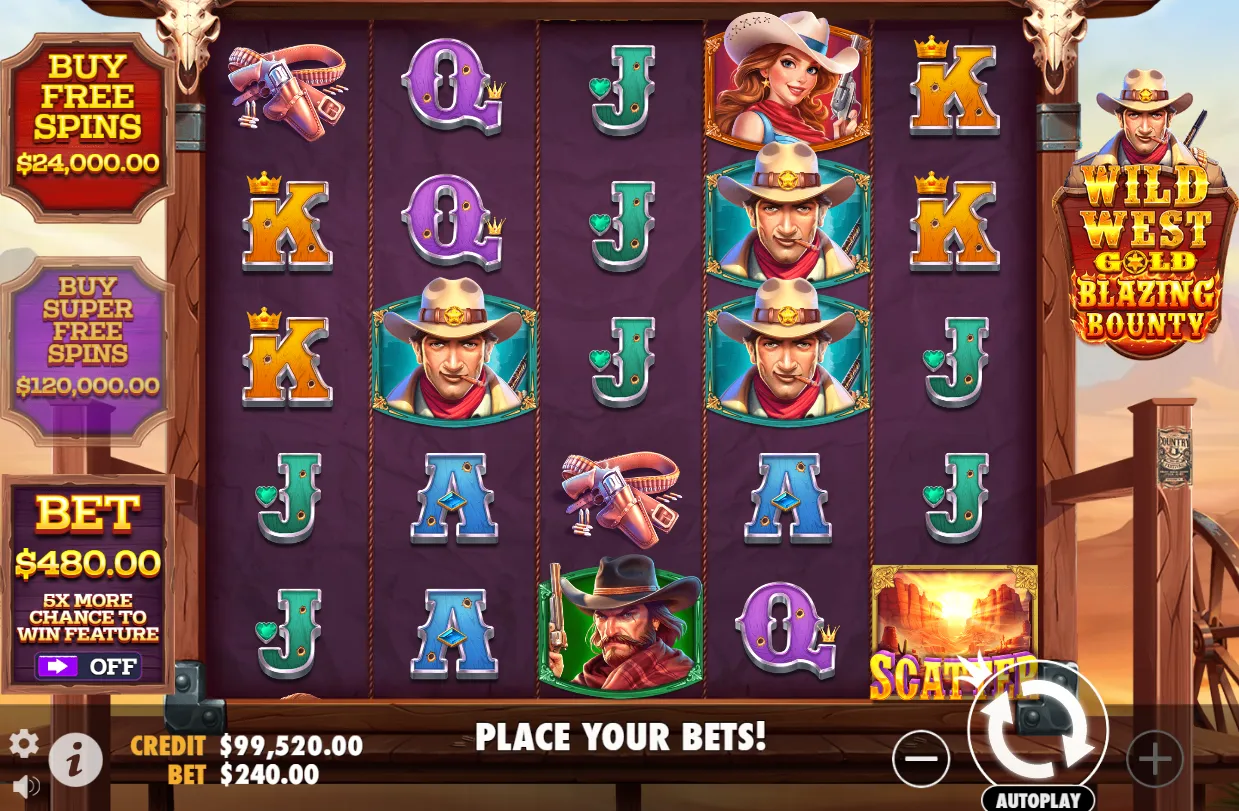 Wild West Gold Blazing Bounty