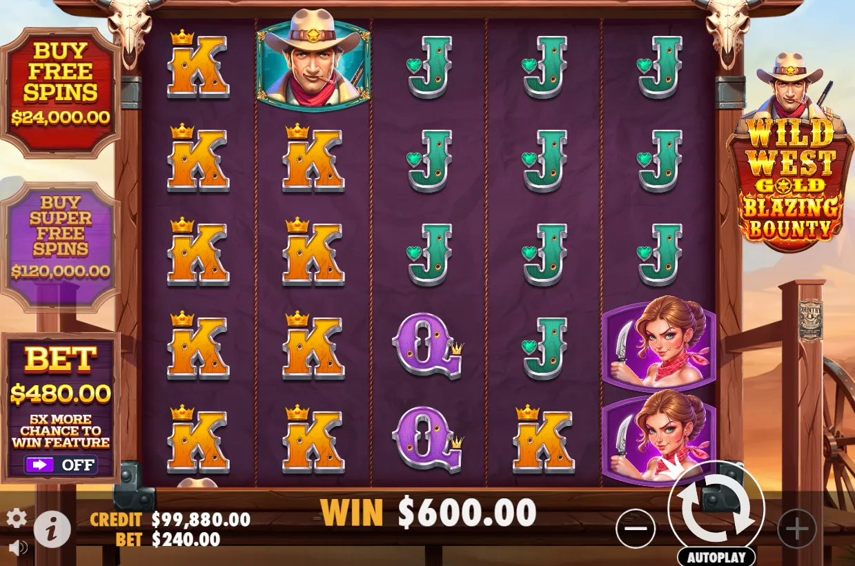 Wild West Gold Blazing Bounty Slot